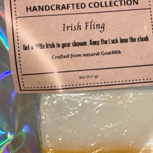 Irish Fling handcrafted  goat milk Soap bar - Picture 5 of 5